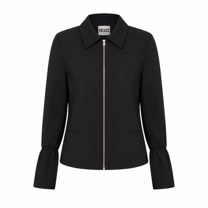 THE ZIPPER JACKET BLACK