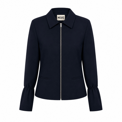 THE ZIPPER JACKET NAVY