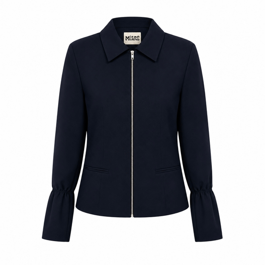 THE ZIPPER JACKET NAVY