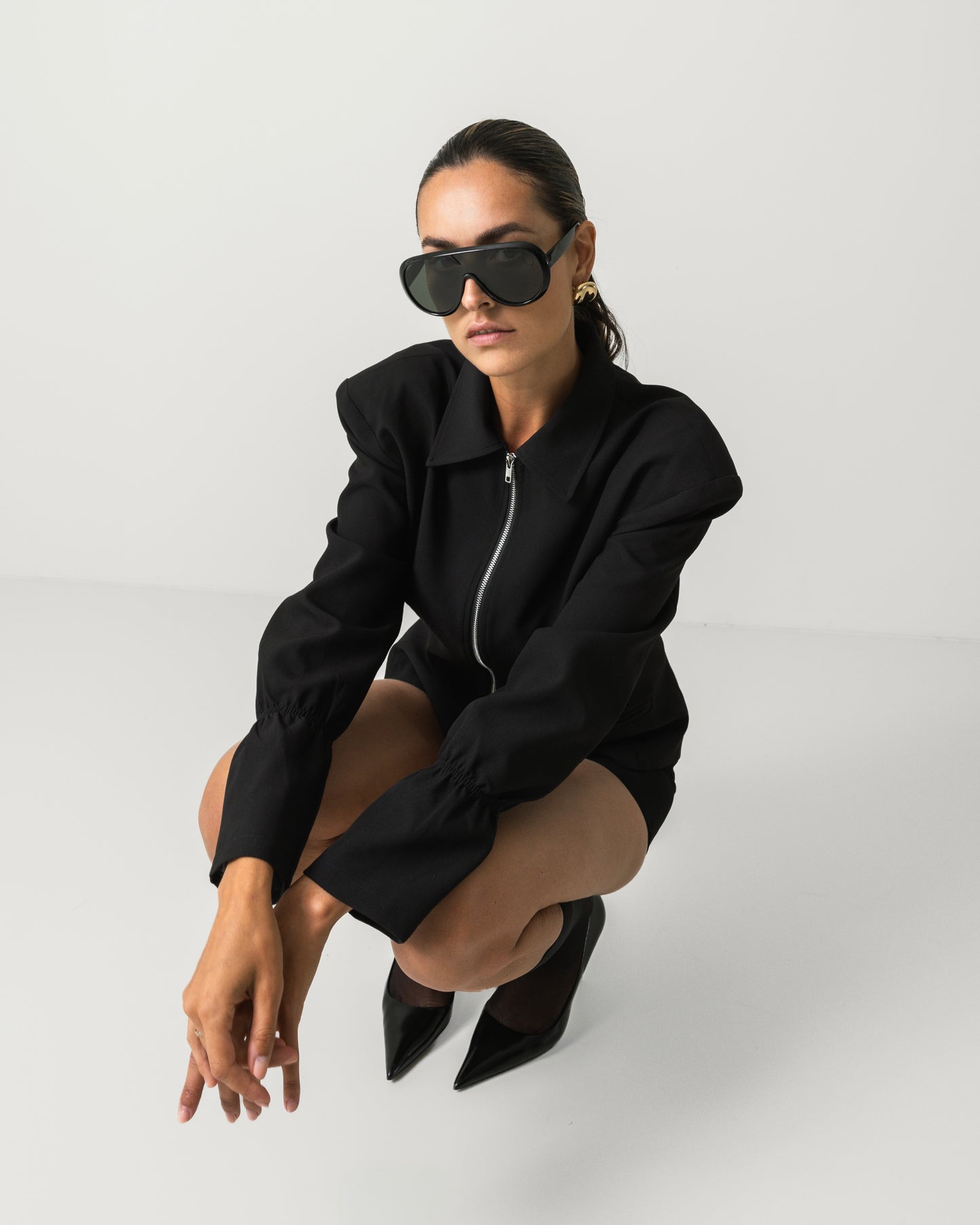 THE ZIPPER JACKET BLACK