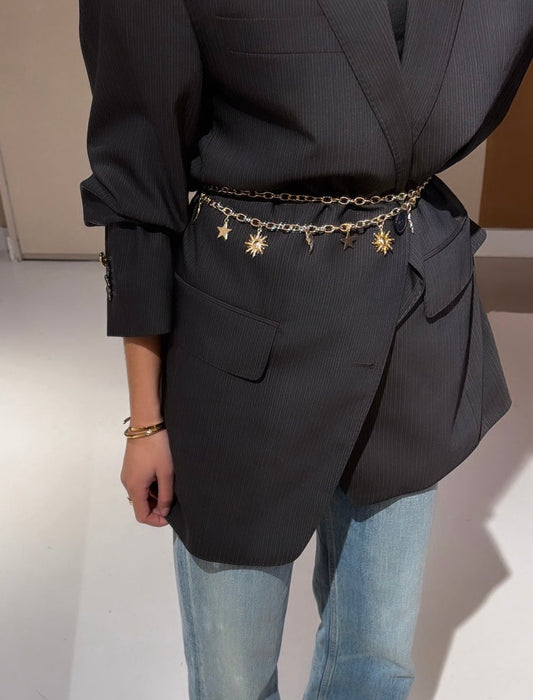 THE BLAZER CHAIN CHARM - GOLD