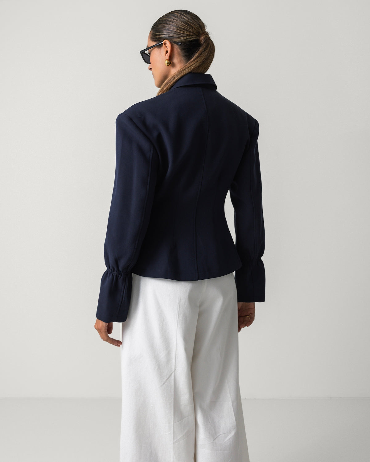 THE ZIPPER JACKET NAVY